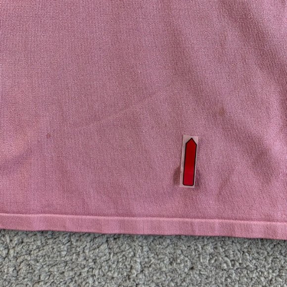 Ann Taylor Loft Sweater Top Womens Medium Silk Nylon Stretch Scoop Neck Pink - Picture 7 of 12